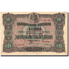 Biljet, Bulgarije, 10 Leva Zlatni, 1917, 1917, KM:22a, TTB