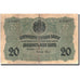 Banknote, Bulgaria, 20 Leva Zlato, 1916, 1916, KM:18a, VF(20-25)