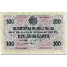 Banknote, Bulgaria, 100 Leva Zlato, 1916, 1916, KM:20b, EF(40-45)