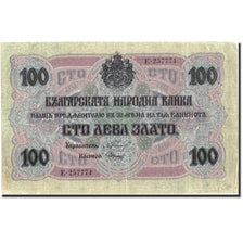 Billete, 100 Leva Zlato, 1916, Bulgaria, 1916, KM:20b, MBC+