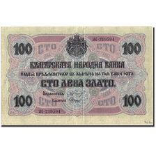 Banknote, Bulgaria, 100 Leva Zlato, 1916, 1916, KM:20b, EF(40-45)