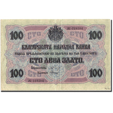 Billet, Bulgarie, 100 Leva Zlato, 1916, 1916, KM:20b, TTB