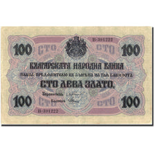 Banconote, Bulgaria, 100 Leva Zlato, 1916, 1916, KM:20b, BB+
