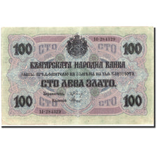 Biljet, Bulgarije, 100 Leva Zlato, 1916, 1916, KM:20b, TTB