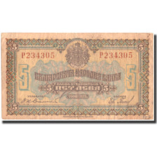 Geldschein, Bulgarien, 5 Leva, 1922, 1922, KM:34a, SS+