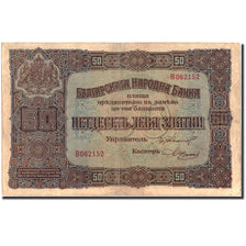 Biljet, Bulgarije, 50 Leva Zlatni, 1917, 1917, KM:24b, TTB+