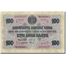 Billete, 100 Leva Zlato, 1916, Bulgaria, 1916, KM:20b, MBC