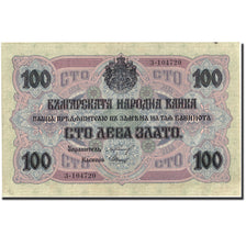Banknote, Bulgaria, 100 Leva Zlato, 1916, 1916, KM:20b, AU(50-53)