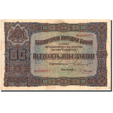 Geldschein, Bulgarien, 50 Leva Zlatni, 1917, 1917, KM:24a, SS+