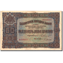 Banknote, Bulgaria, 50 Leva Zlatni, 1917, 1917, KM:24a, AU(50-53)