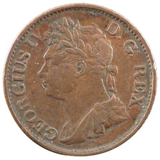 Ireland, 1/2 Penny, 1823, KM #150, AU(50-53), Copper, 26.40, 8.50
