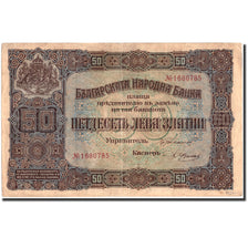 Banconote, Bulgaria, 50 Leva Zlatni, 1917, 1917, KM:24a, BB