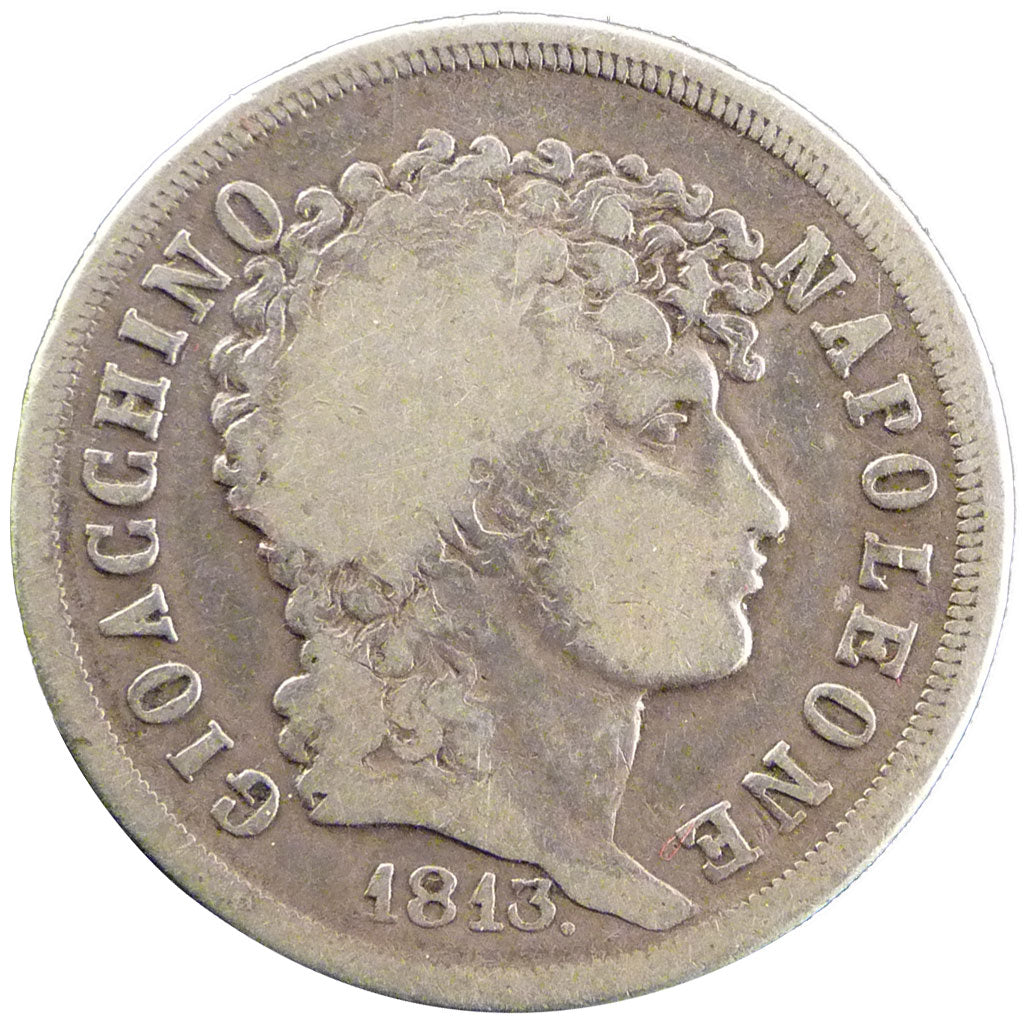 Italy, 2 Lire, 1813, KM #10, F(12-15), Silver, 9.50