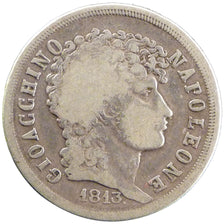 Italy, 2 Lire, 1813, KM #10, F(12-15), Silver, 9.50