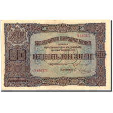 Banknote, Bulgaria, 50 Leva Zlatni, 1917, 1917, KM:24b, AU(50-53)