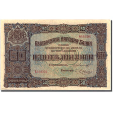 Banknote, Bulgaria, 50 Leva Zlatni, 1917, 1917, KM:24b, AU(50-53)
