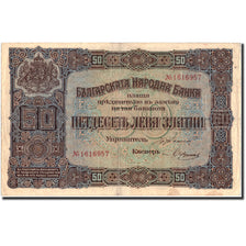 Geldschein, Bulgarien, 50 Leva Zlatni, 1917, 1917, KM:24a, SS
