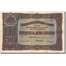 Banknote, Bulgaria, 50 Leva Zlatni, 1917, 1917, KM:24a, EF(40-45)