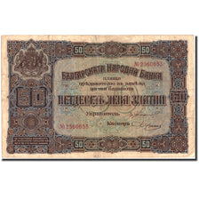 Banknote, Bulgaria, 50 Leva Zlatni, 1917, 1917, KM:24a, EF(40-45)
