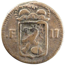 Luxembourg, 1 Sol, 1795, KM #19, VF(20-25), Bronze, 16.70
