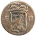 Luxembourg, 1 Sol, 1795, KM #19, VF(20-25), Bronze, 16.70