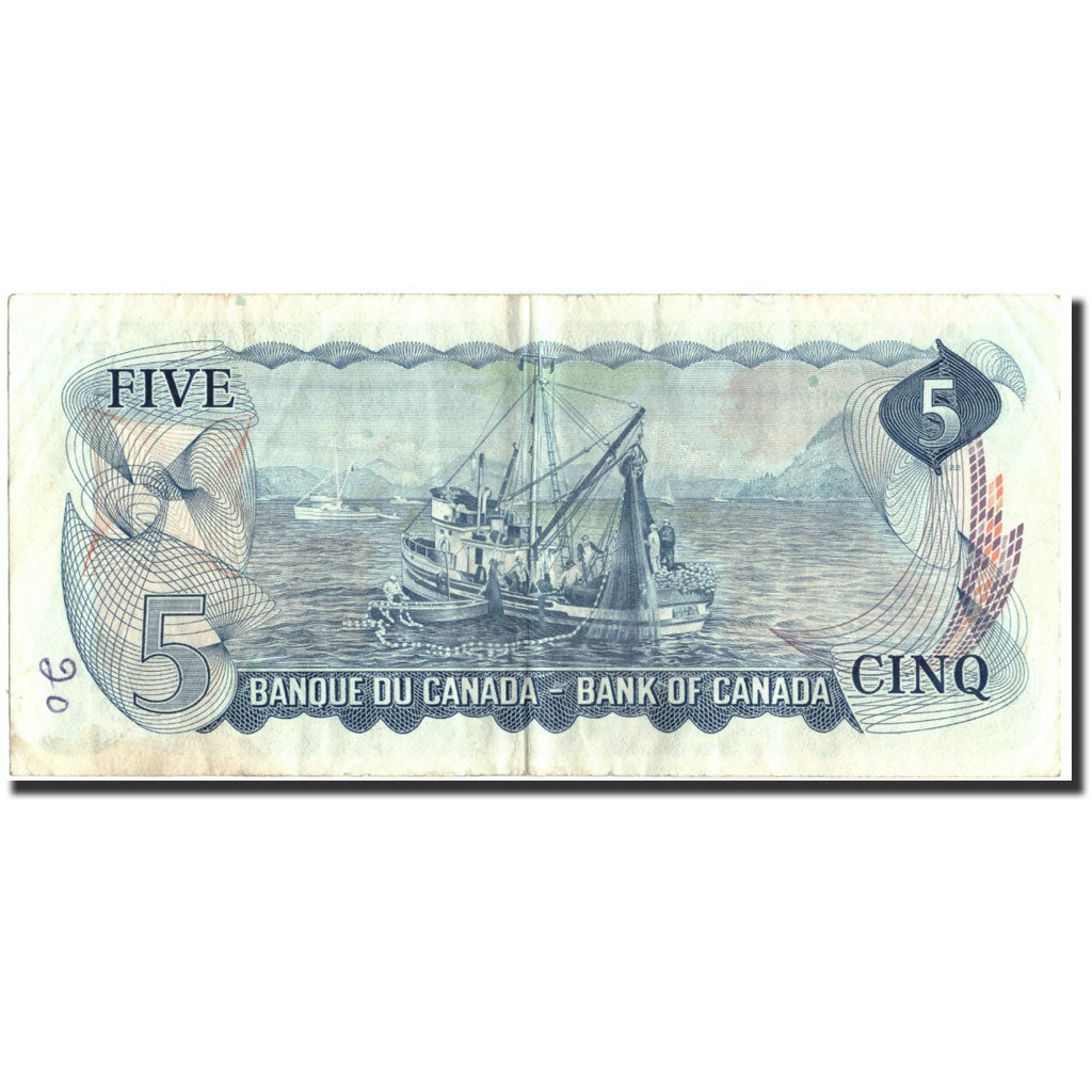 Banconote, Canada, 5 Dollars, 1972, 1972, KM:87b, BB