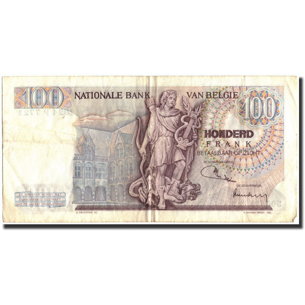 Banknote, Belgium, 100 Francs, 1974, 1974-01-18, KM:134b, VF(20-25)