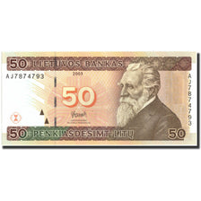 Biljet, Lithouwen, 50 Litu, 2003, 2003, KM:67, NIEUW