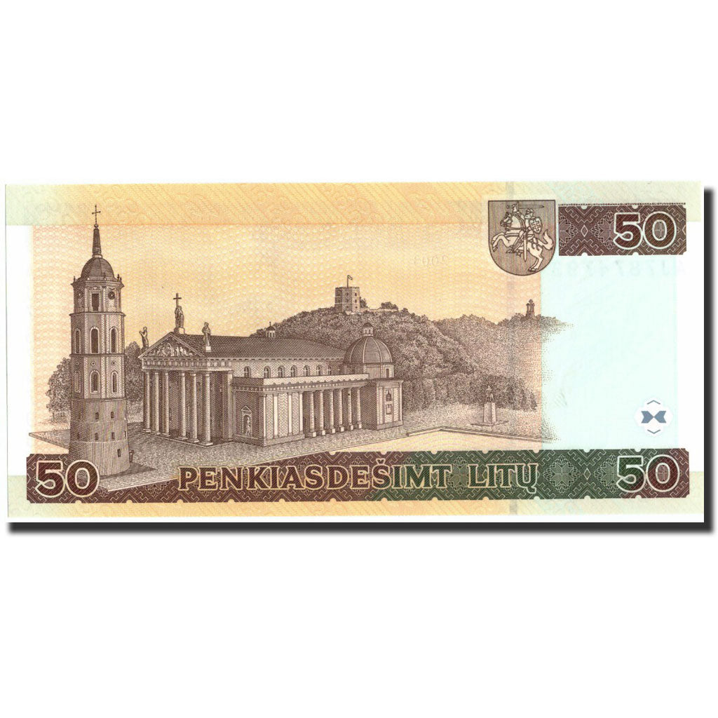 Biljet, Lithouwen, 50 Litu, 2003, 2003, KM:67, NIEUW