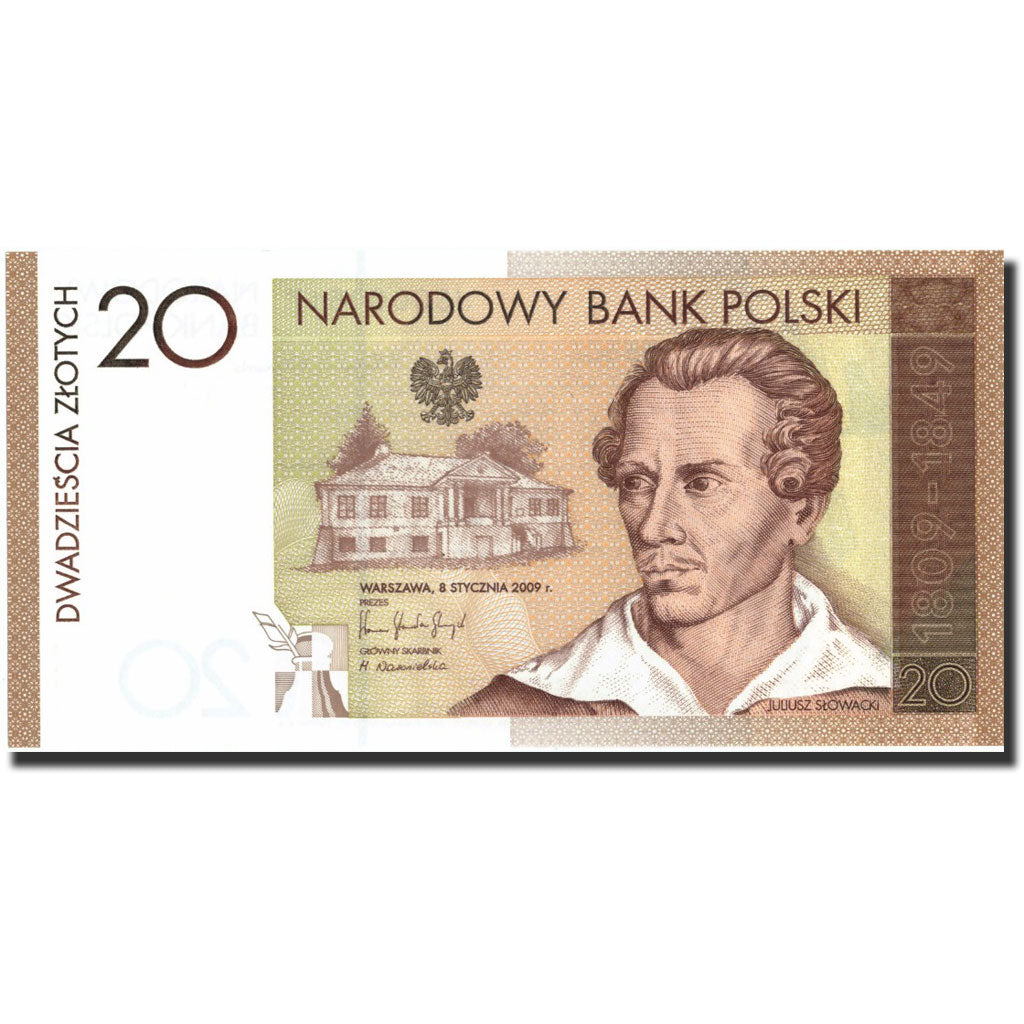 Banknote, Poland, 20 Zlotych, 2009, 2009, KM:180, UNC(65-70)