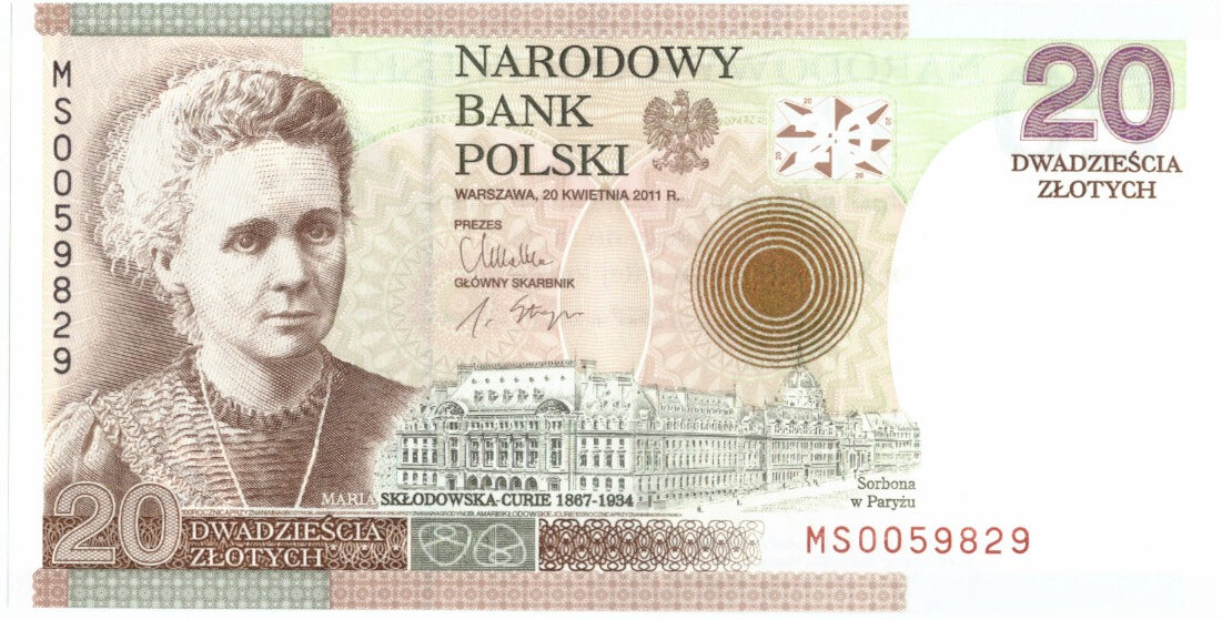 Banknote, Poland, 20 Zlotych, 2011, 2011, KM:182, UNC(65-70)