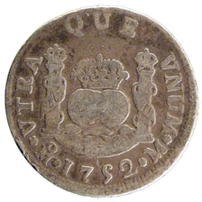 Messico, Ferdinand VI, 2 Réales, 1752, Mexico City, MB, Argento, KM:86.1
