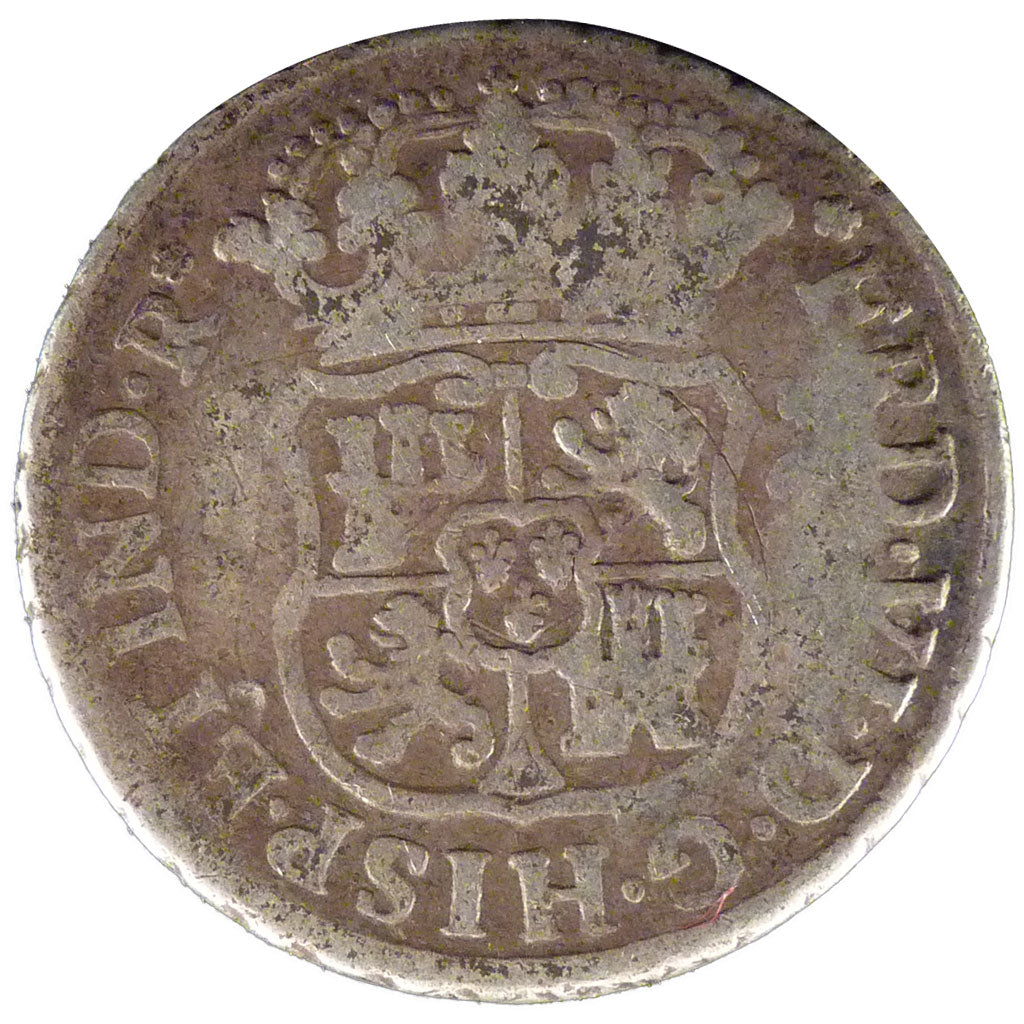 MEXICO, 2 Reales, 1752, Mexico City, KM #86.1, VF(20-25), Silver, 6.40
