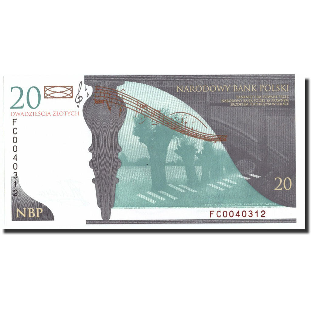 Banknote, Poland, 20 Zlotych, 2009, 2009, KM:181, UNC(65-70)