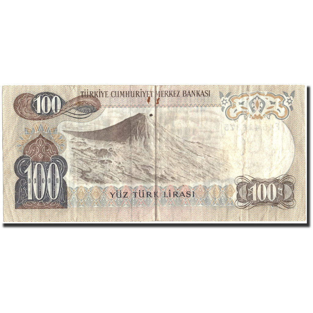Banknote, Turkey, 100 Lira, 1972-82, KM:189a, EF(40-45)