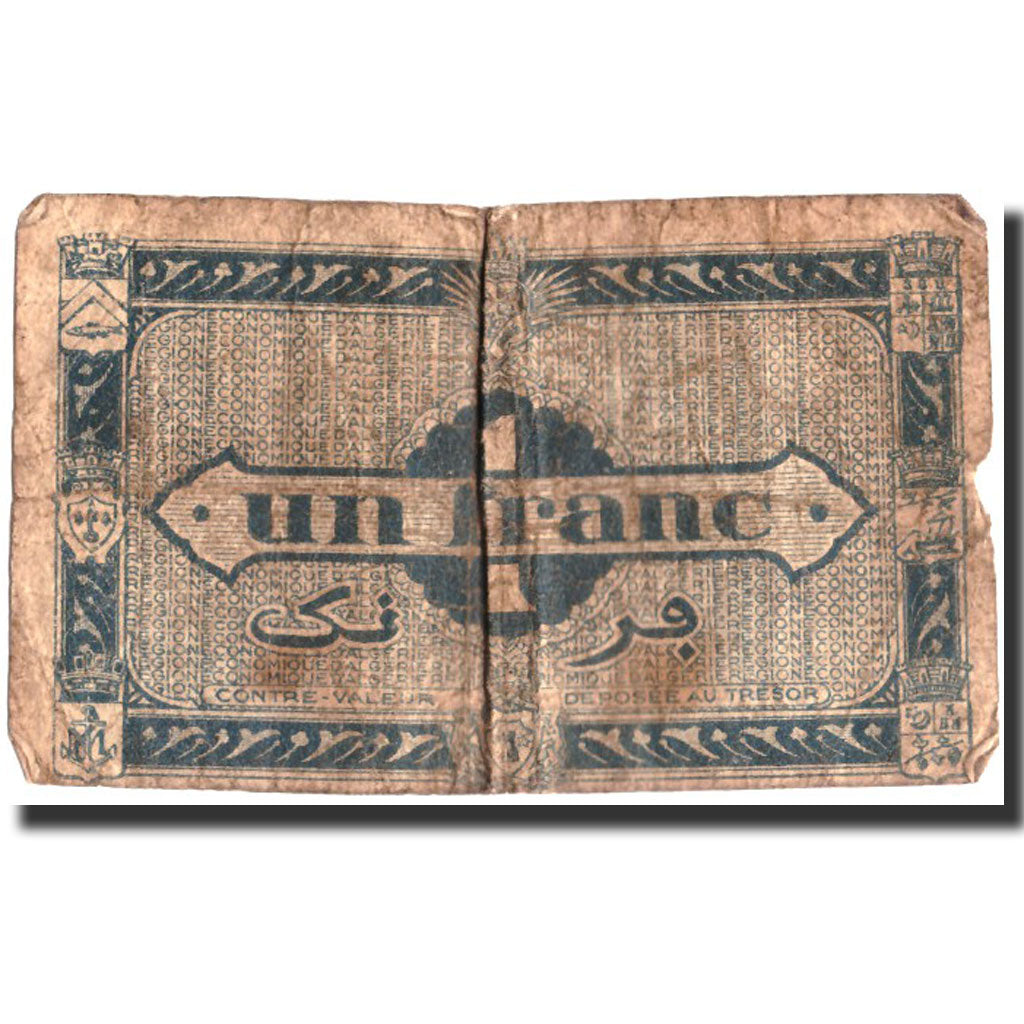 Geldschein, Algeria, 1 Franc, 1944, 1944, KM:101, SGE