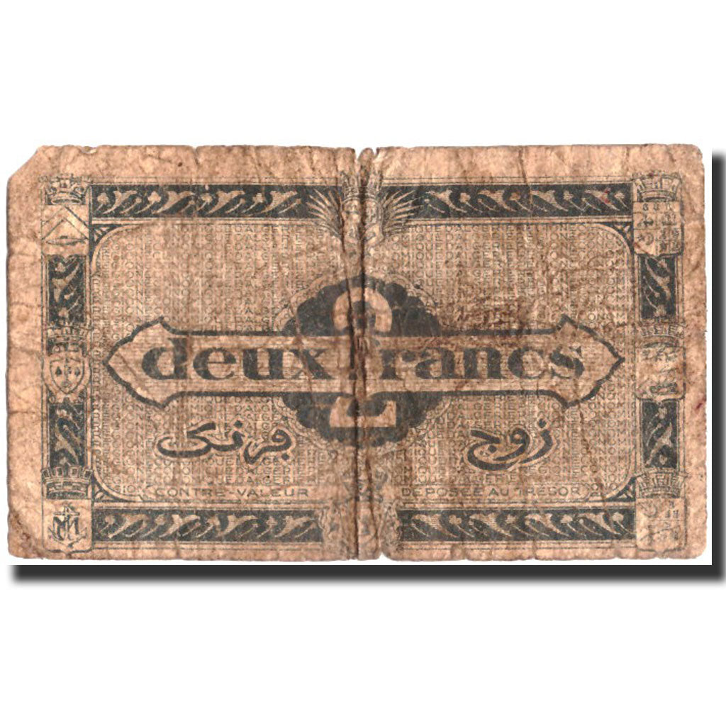 Geldschein, Algeria, 2 Francs, 1944, 1944, KM:99a, SGE