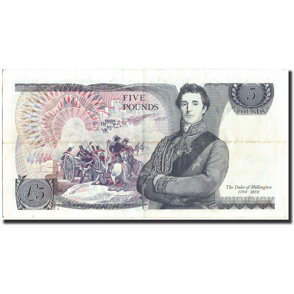Banknote, Great Britain, 5 Pounds, KM:378b, EF(40-45)