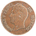 Monaco, 5 Centimes, 1837, Monte Carlo, VF(30-35), Bronze, Gadoury #102, 8.80
