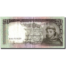 Banconote, Portogallo, 20 Escudos, 1964, 1964-05-26, KM:167a, MB+