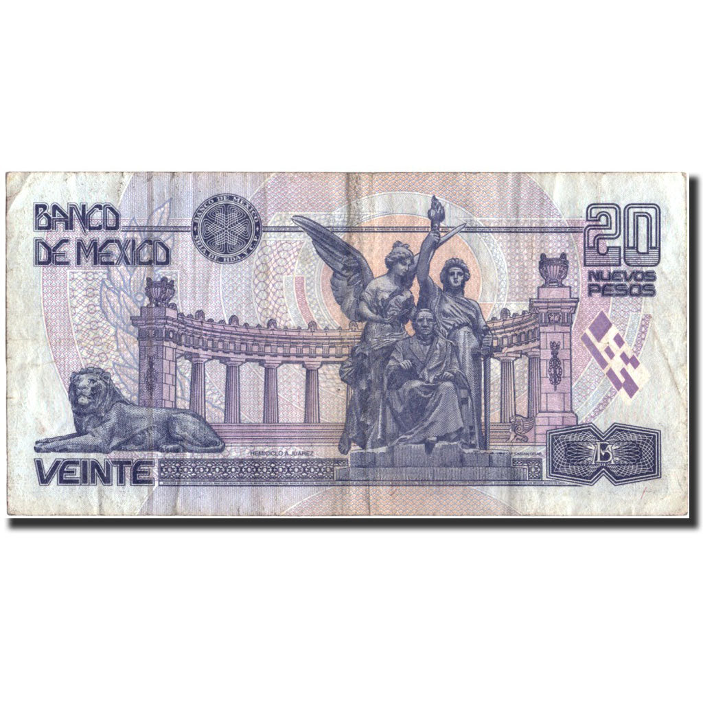 Geldschein, Mexiko, 20 Pesos, 1992, 1992, KM:116a, SS