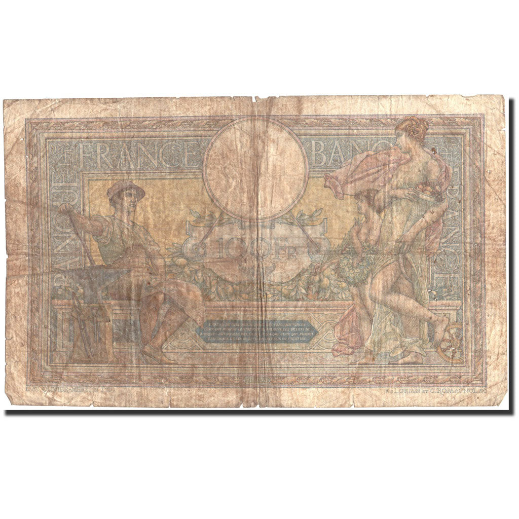 Frankreich, 100 Francs, 100 F 1908-1939 ''Luc Olivier Merson'', 1924