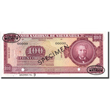 Banknot, Nicaragua, 100 Cordobas, 1957, 1957, Egzemplarz, KM:104s, UNC(65-70)