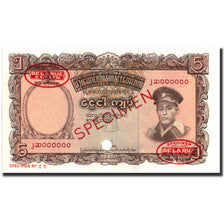 Banknote, Burma, 5 Kyats, 1958, 1958, Specimen TDLR, KM:47s2, UNC(65-70)