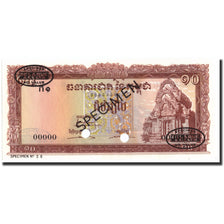 Geldschein, Kambodscha, 10 Riels, 1955, Specimen, KM:3s1, UNZ