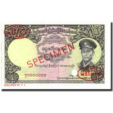 Geldschein, Burma, 1 Kyat, 1958, Specimen, KM:46s2, UNZ