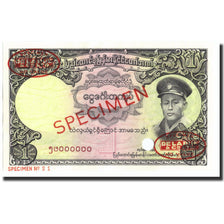 Banknote, Burma, 1 Kyat, 1958, Specimen TDLR, KM:46s2, UNC(65-70)