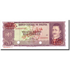 Banknote, Bolivia, 20 Pesos Bolivianos, 1962, KM:161s, UNC(65-70)