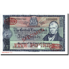 Billete, 5 Pounds, 1962-1964, Escocia, Specimen, KM:167a, UNC