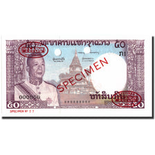Biljet, Laos, 50 Kip, 1963, Specimen, KM:12s2, NIEUW